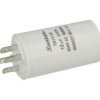 Kondensator; silnikowy (rozruchowy); TS11-12 4 450V 12uF; 12uF; 450V; fi 34x60mm; konektory 6,3mm; Suntan; RoHS