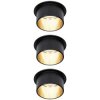 Paulmann 93379 Gil LED Recessed Light 18W Black/Gold Dimmable 62mm Hole