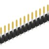 Pin header, 15 pole, pitch 2.54 mm, straight, black, 10053922