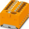 Distribution block, push-in connection, 0.34-4.0 mm², 41 A, 6 kV, orange, 1046969