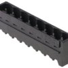 Pin header, 3 pole, pitch 5 mm, straight, black, 1841170000