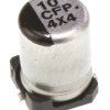Aluminiowy kondensator elektrolityczny 10μF 16V dc SMD Panasonic 4 (Dia.) x 5.8mm