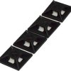 Mocowanie opaski kablowej samoprzylepne, 12.5mm x 12,5 mm, kolor: Czarny, 100-szt., RS PRO
