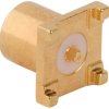 MCX panel socket 50 Ω, solder connection, straight, 919-384J-51P