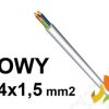 Przewód OWY 4x1,5 mm2 (300/500V) oponowy warsztatowy H05VV-F (krążek 100m) czarny 5907702810966 ELEKTROKABEL