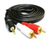 KABEL JACK WTYK 3,5mm STEREO - WTYK 2 X RCA 1,5M (KABJ35ST-2R-15)