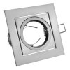 Oprawa sufitowa punktowa - kwadratowa uchylna aluminiowa VILA inox GTV OP-VILAKW-02