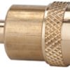 Quick-release coupling, L 46 mm, 35 bar, brass, for plastics processing, food, pharmaceutical or electronics industry, 107134