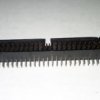 Header connector male 50 pins with clips