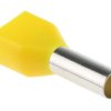Końcówka tulejkowa izolowana 2 x 6mm² długość 14mm Żółty średnica 5.3mm Izolowane RS PRO