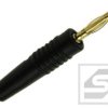 Wtyk bananowy 2mm;25.205.2;10A;60V; czarny;lutowany;Amass