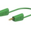 Przewód pomiarowy 64.1033-02525, 19A, 30 → 60V, kolor: Zielony, dł. 25cm, Staubli