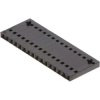 Socket housing, 16 pole, pitch 2.54 mm, black, 1-103648-5