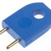 Miniaturowe gniazdo izolowane, Męski, Prosty, Niebieski, typ: Zamknięta góra, 2-pinowe raster: 5.08mm, Złoto