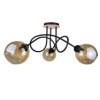 Lampa sufitowa nowoczesna 3xE27 VENUS WOOD