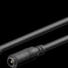 76671 Adapter cable, 5000 mm, 2.1 mm, DC plug to DC socket, black