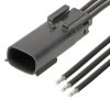 Złącze motoryzacyjne 2-pinowe Molex 1-rzędowe Czarny 216283 Kabel Złącze motoryzacyjne Zagniatane