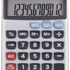 Kalkulator kieszonkowy M 12 szary