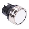 YW4B-M1W White 22mm Momentary Metal Push Button Bezel for Non-illuminated YW Series IDEC