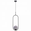 Lampa wisząca elipsa z grafitowym kloszem czarna z serii DAVOS K-5110 Kaja Lighting