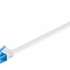 Kabel płaski Patchcord CAT 6a U/UTP RJ45/RJ45 0,5m biały