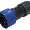 Złącze wielostykowe przemysłowe 3-pinowe Miniaturowe Montaż na kablu Wtyczka Bulgin