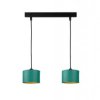 Lampa wisząca nowoczesna abażur 2xE27 FLOW GREEN