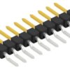 Pin header, 10 pole, pitch 2.54 mm, straight, black, 10050249