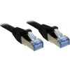 LINDY 47185 RJ45 Patch Cable CAT 6A S/FTP 20m Black Snagless LSZH 1pc