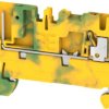 Terminal block, push-in connection, 1.5 mm², 2 pole, 6 kV, green/yellow, 2482220000