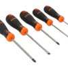 Zestaw wkrętaków Bahco Pozidriv, płaska 5 szt. długość całkowita 130 mm, 170 mm, 195 mm, 230 mm, 242 mm