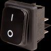 B4MASK42N1121000 Rectangular rocker switch, IP65, 2x ON - OFF, black/black