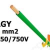 Przewód LGY 6,0 mm2 zielony (450/750V) jednożyłowy linka H07V-K (krążki 100m) 5907702814087 ELEKTROKABEL