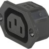 Schurter 3-144-641 Złącze męskie IEC złącze męskie proste Łączna ilość styków: 3 10 mA czarny 1 szt.