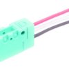 Miniature snap-action switche, On-On, stranded wires, roller hinge lever, 1.77 N, 3 A/250 VAC, IP67, ABV161461J