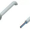 Sensor actuator cable, M8 cable socket, straight, A to open end, 3 pole, 5 m, PUR, gray, 3 A, 240801-0002
