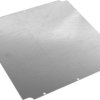 Mounting plate, steel, (L x W x H) 388 x 383 x 2 mm, natural, for enclosure, 1590ZGRP253PL