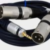 Kabel Przyłącze Dedykowane Do Mikserów 2X Wtyk Xlr/Wtyk Jack 3.5 Stereo...