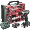 Wiertarko-wkrętarka akumulatorowa Metabo BS 18 Quick Set 602217710 18 V 2 Ah bezszczotkowy, zaw. 2 akumulatory, zaw. wal