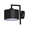 Lampa ścienna kinkiet SIMONE BLACK do holu z abażurem na E27 czarny K-4324 Kaja Lighting
