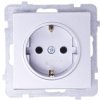 Sonata Gniazdo Pojedyncze Z/U Schuko Srebro Mat Gp-1Rs/M/38