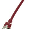 kabel LAN LogiLink CQ9054S, 1 szt., RJ45, CAT 6a, U/FTP, 2.00 m, czerwony