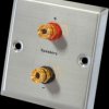 205098 LS wall connection panel, 2 banana sockets