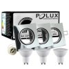 3x Oprawa ruchoma Goldlux kwadrat chrom + żarówka LED GU10 3.5W