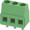 PCB terminal, 3 pole, pitch 5 mm, AWG 26-14, 17.5 A, screw connection, green, 1730023