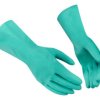 Rękawice robocze rozmiar: 10 materiał: Nitryl ścieranie: 4 zastosowanie: Odporność na działanie substancji chemicznych
