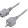 Kabel: 3X1,5Mm2, Cee 7/7 (E/F) Wtyk,Iec C19 Żeński, 5M, 16A Lt312+549 3X1.5...