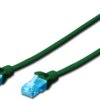 Patch cable, RJ45 plug, straight to RJ45 plug, straight, Cat 5e, U/UTP, PVC, 3 m, green, DK-1512-030/G