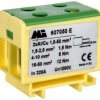 Złączka szynowa 2-torowa 1,5-50mm2 żółto-zielona EURO multiOTL 50 2xAl/Cu 607050 E