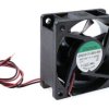 Wentylator 12VDC 60x60x25, 2 przewody, łożysko ślizgowe; EE60251S2-999